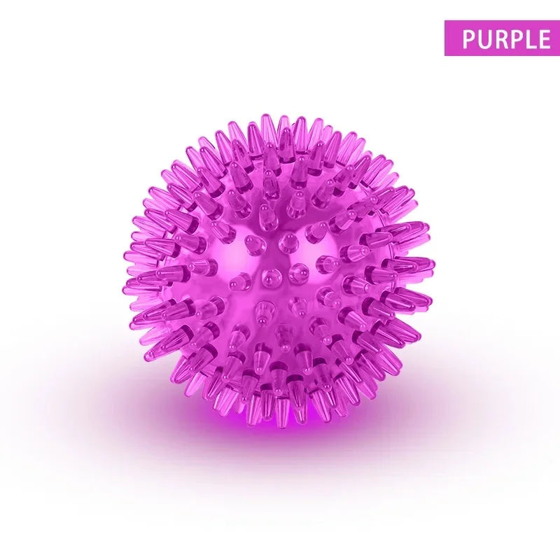 Pet Squeaky Thorn Ball Toy TPR Polka Dot Sounding