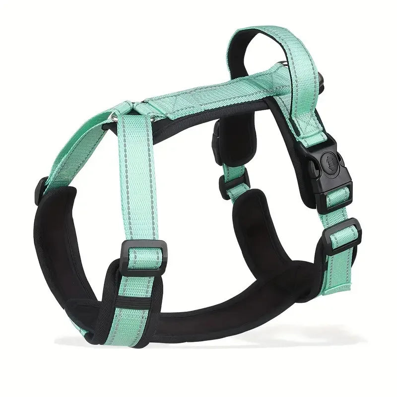 Anti-Escape Dog Harness with Handle Reflective Nylon Dog Harness Vest for Small Medium Dogs French Bulldog Walking Pet Supplies