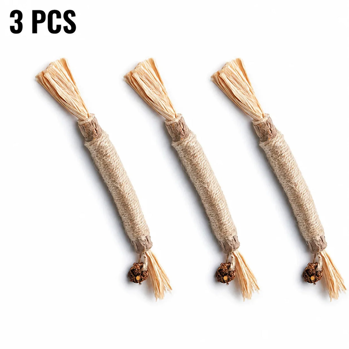 Pet Silvervine Chew Sticks with Raffia Grass Dog Teething Toy