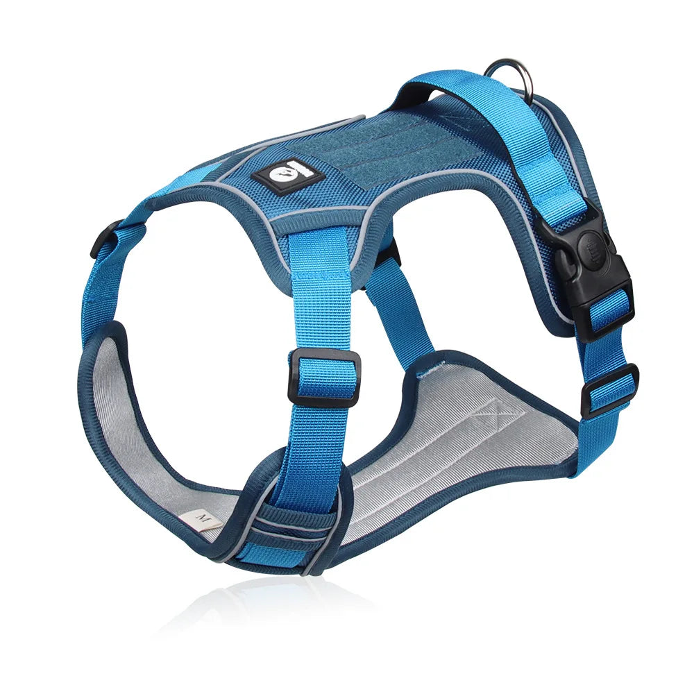 Reflective Dog Harness 1680D Waterproof Oxford Harness