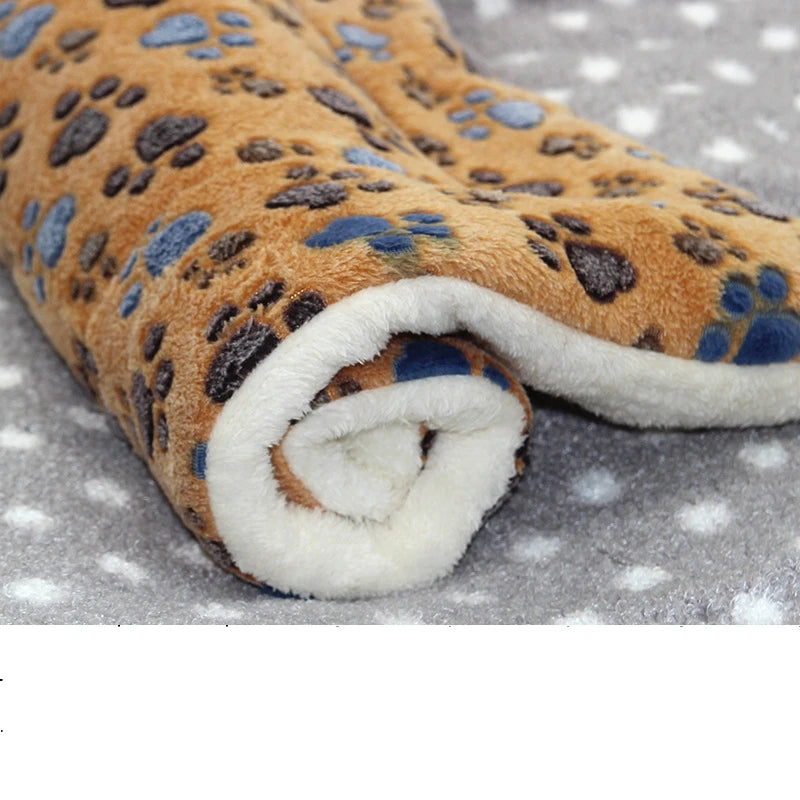 Flannel Pet Mat Dog Bed Cat Bed Thicken Sleeping Mat Dog Blanket