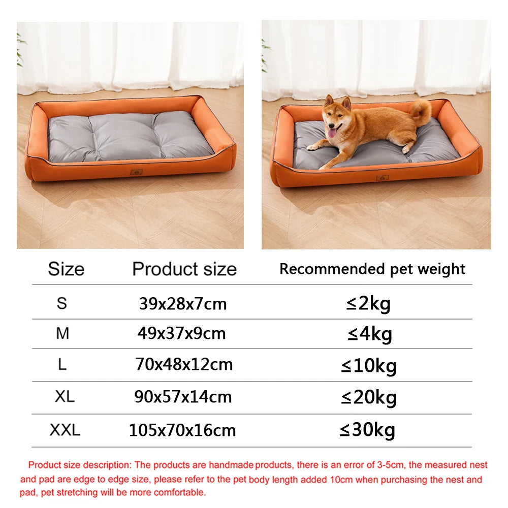 Four Season Square Dog Bed for Large Dog Mattress Bite-resistant
