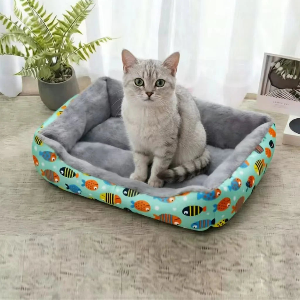 Four Season Universal Pet Bed Cute Dinosaur Print Washable