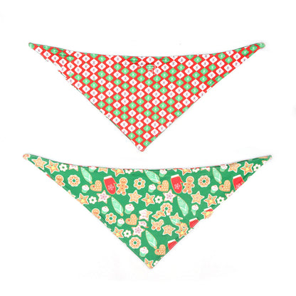 Pet Double-sided Saliva Towel Dog Triangle Scarf Pet Accessories