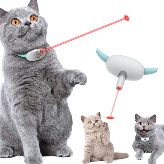 Automatic Cat Toy Smart Laser Teasing Cat Collar Electric USB Charging