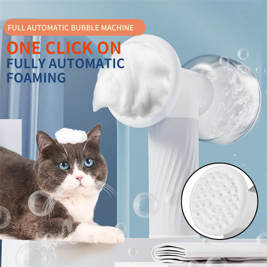 Automatic Foaming Dog Cat Bath Brush Dog Shampoo Brush