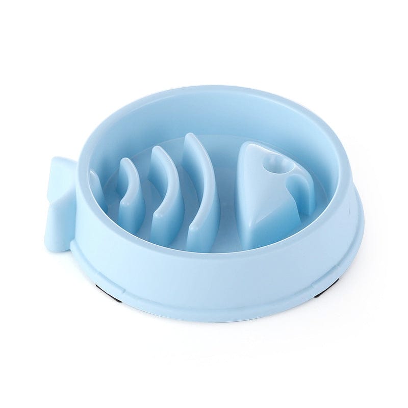 Fish Bone Slow Feeder Dog Bowl