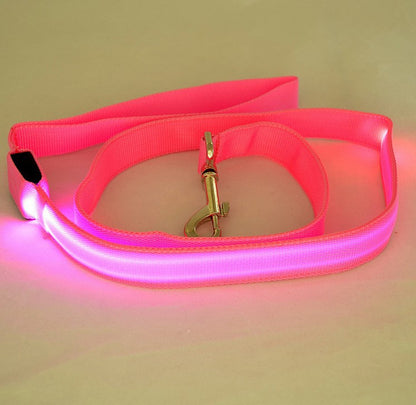 LED Luminous Traction Belt Dog Leash
