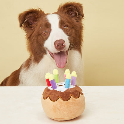 New Product Pet Plush Toy Pet Birthday Candle Cake