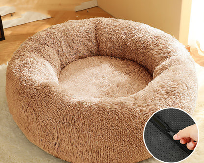 Warm Plush Pet Nest Round Fashion
