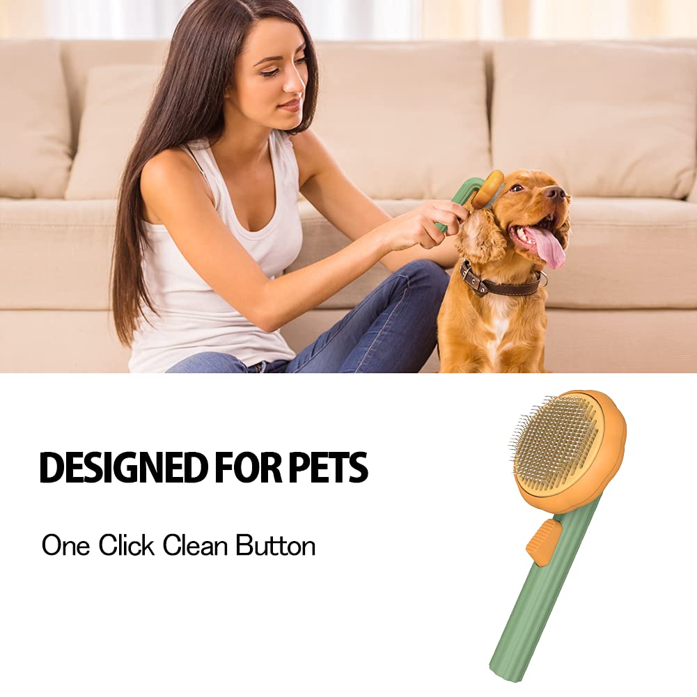 Pumpkin Comb Type Cat And Dog Needle Comb, Dog Brush