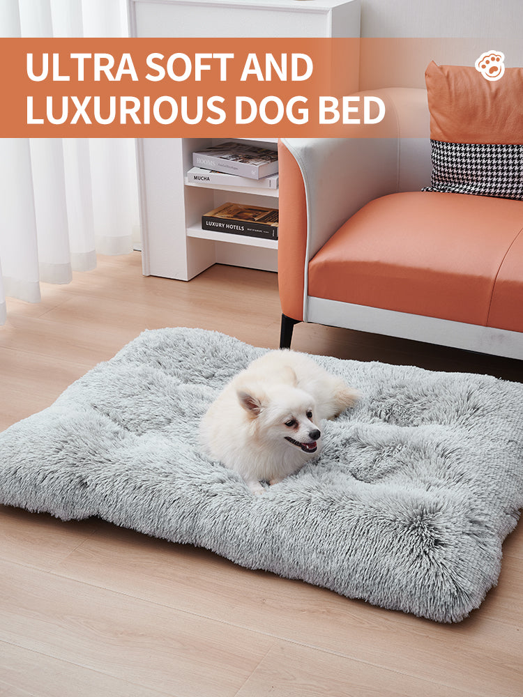 Dog Bed Mats Washable Large Dog Sofa Bed Portable Pet Kennel Long Plush