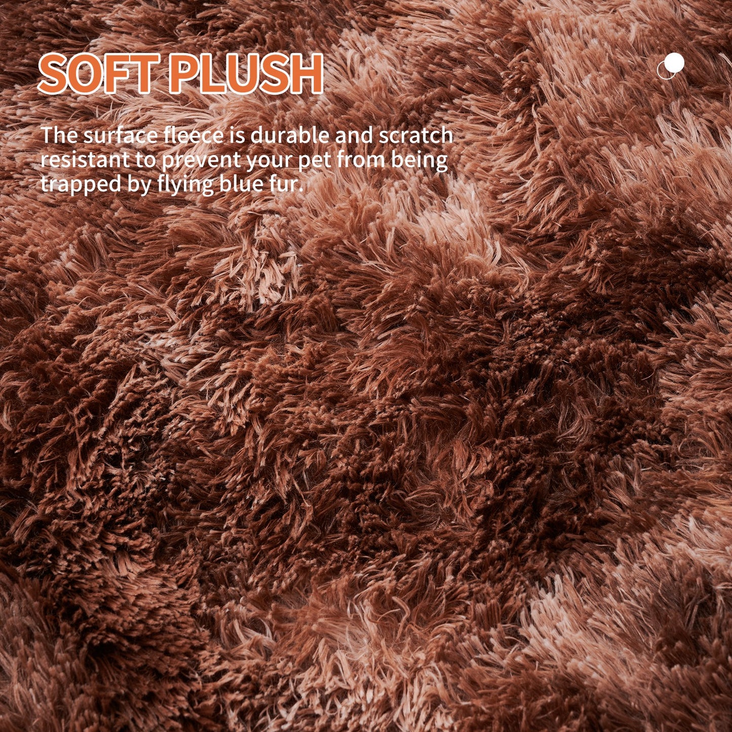 Calming Dog Bed Fluffy Plush Dog Mat For Furniture Protector