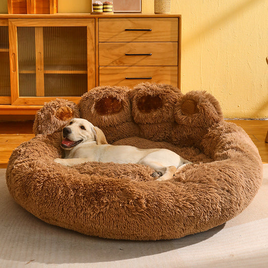 Kennel Warm Medium Large Dog Corgi Golden Retriever Bed Fleece-lined Sofa Mattress