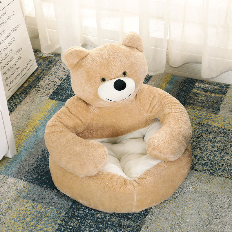 Detachable And Washable Hug Bear Pet Nest Round Shape