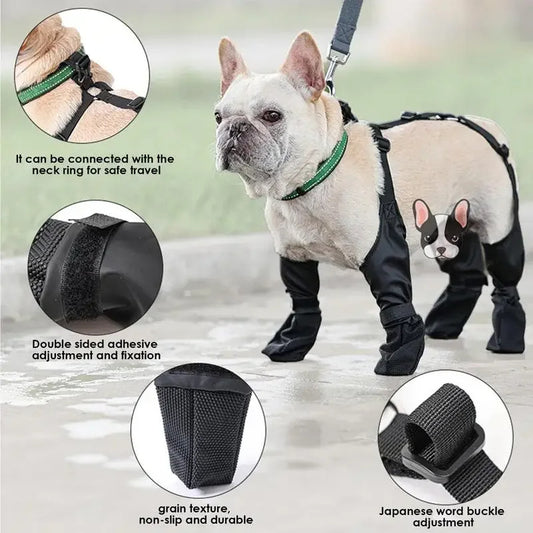 Waterproof Dog Shoes Adjustable Dog Boots Pet Breathbale Shoes