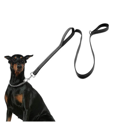 Pet Dog Hand Holding Rope Training Dog Leash