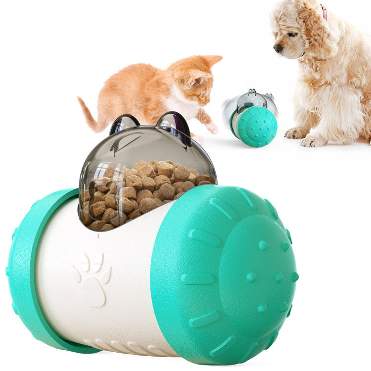 Funny Dog Treat Leaking Toy With Wheel Interactive Toy For Dogs