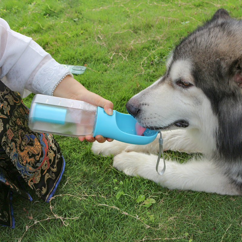 Portable Cat Dog Water Bottle Food Feeder Drinker