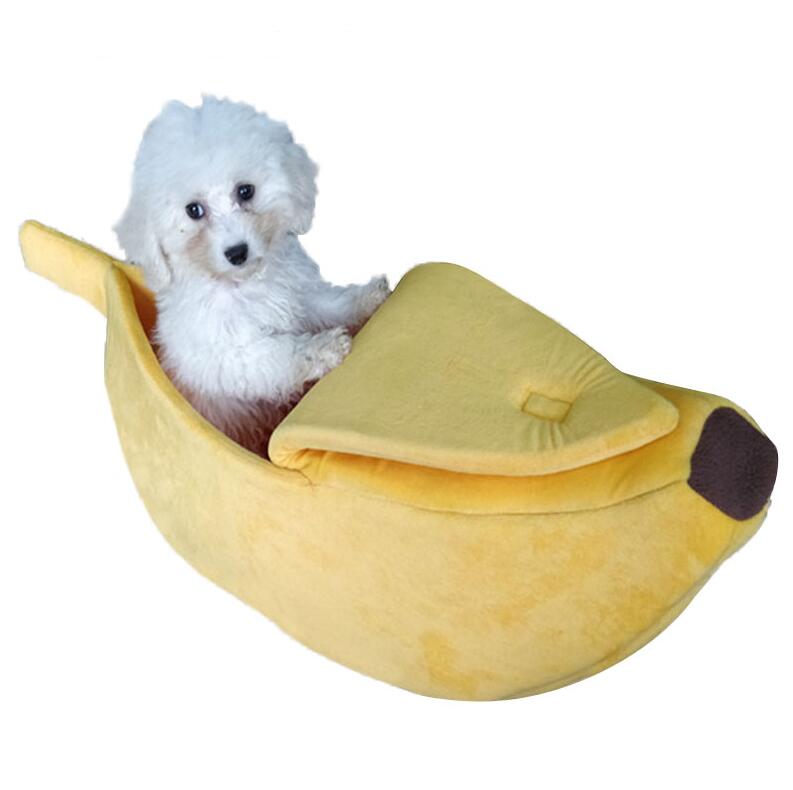 Pet House Dog Bed Banana Shape Dog House Cute Pet Kennel