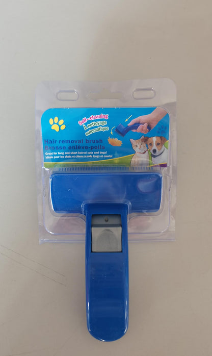 Pet Brush Comb Puppy Dog Cats Self Cleaning Combs Hair Trimmer