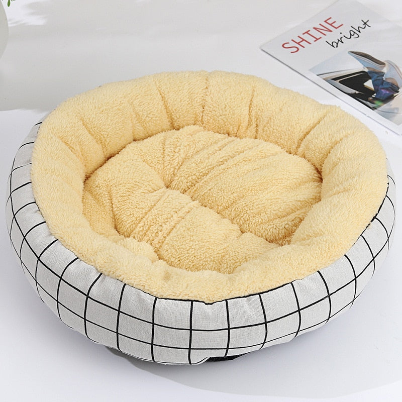 Round Pet Bed For Dogs cat house dog beds