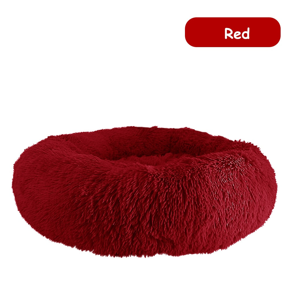 Donut Dog Bed Warm Soft Long Plush bed