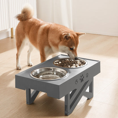 Best Adjustable Elevated Dog Feeder Convenient Removable Easy To Clean Bowls