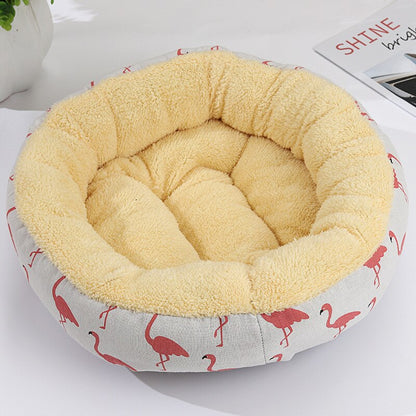 Round Pet Bed For Dogs cat house dog beds