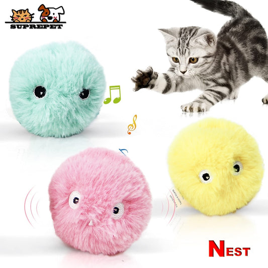 Best Smart Interactive Ball Toy For Cat Squeak Realistic Simulation Sound Toys
