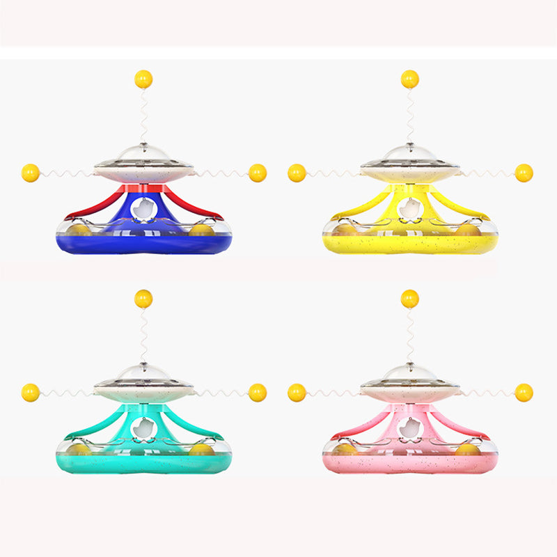 Turntable Cat Toy Puzzle Leakage Food Toy for Cats