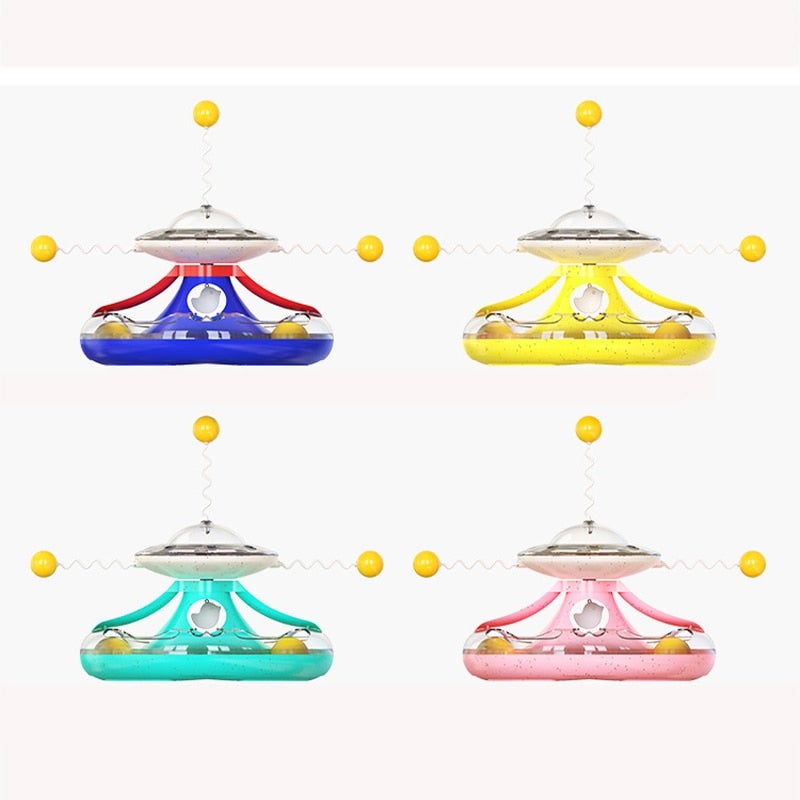 Turntable Cat Toy Puzzle Leakage Food Toy for Cats