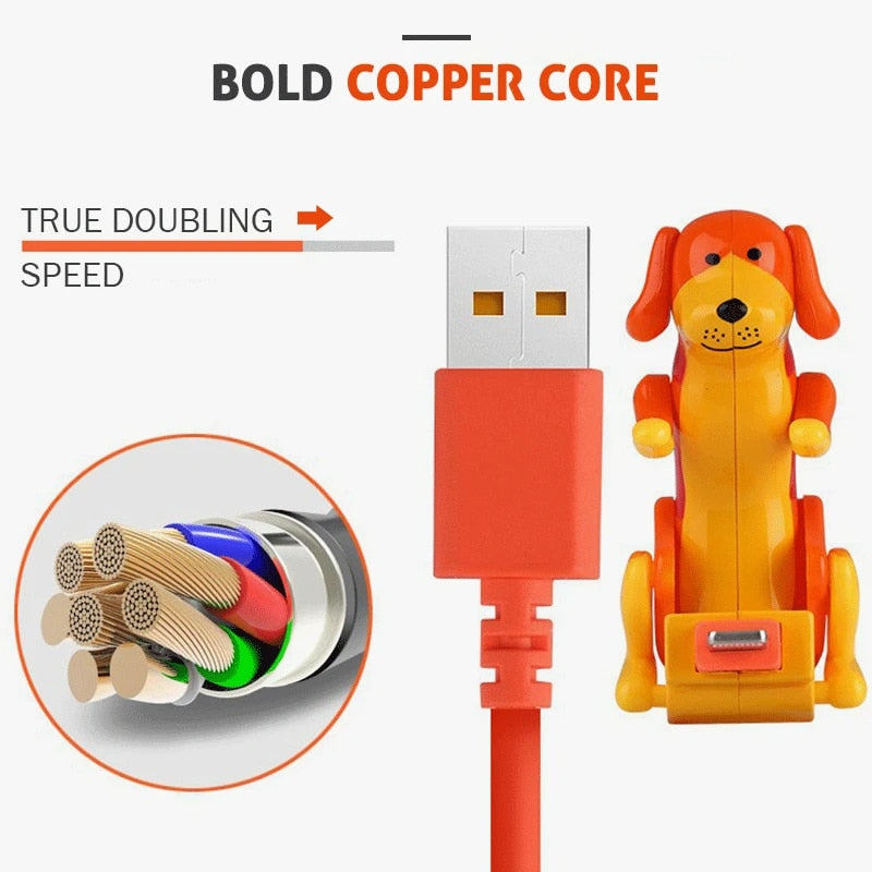 Funny Humping Dog Fast Charger Date Cable