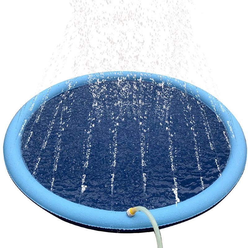 Pet Sprinkler Pad Play Cooling Mat Swimming Pool Inflatable Pet Grooming