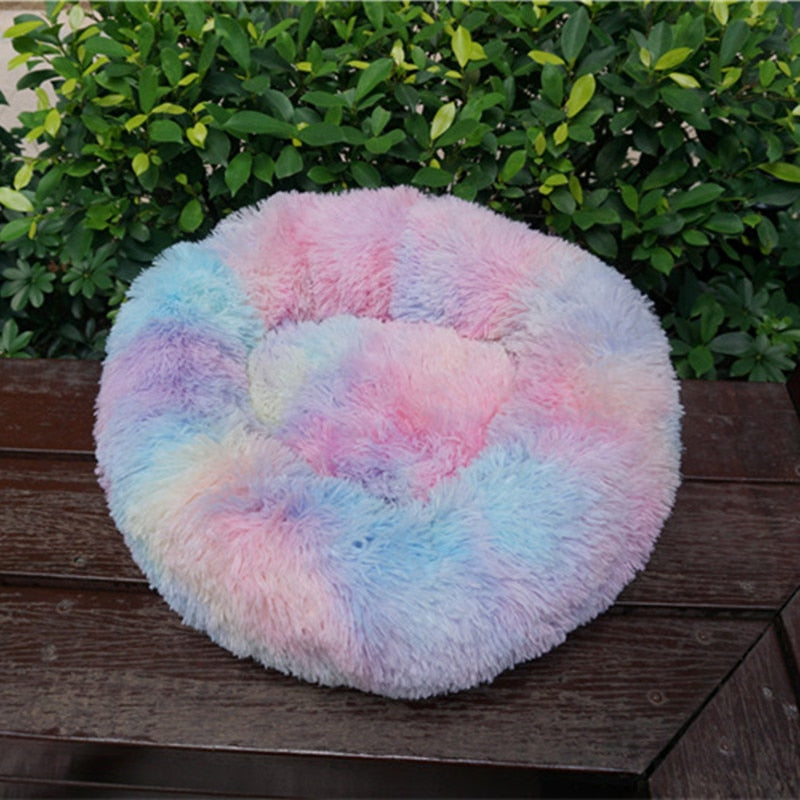 Dog Bed Round Washable Plush Mat Sleeping