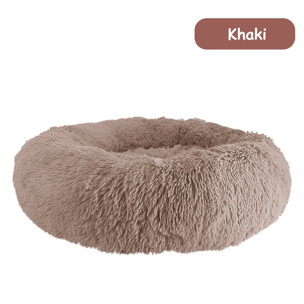 Donut Dog Bed Warm Soft Long Plush bed