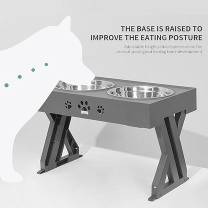 Best Adjustable Elevated Dog Feeder Convenient Removable Easy To Clean Bowls