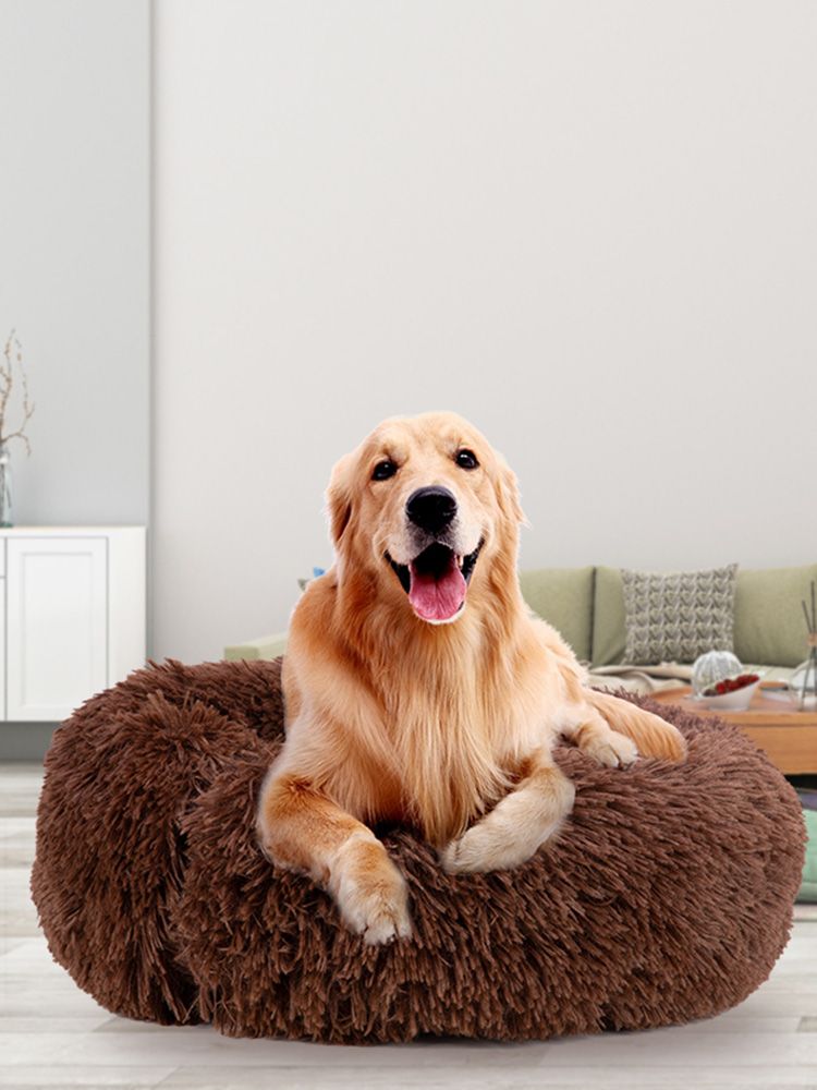 Super Soft Pet Bed Kennel Dog Round Cushion