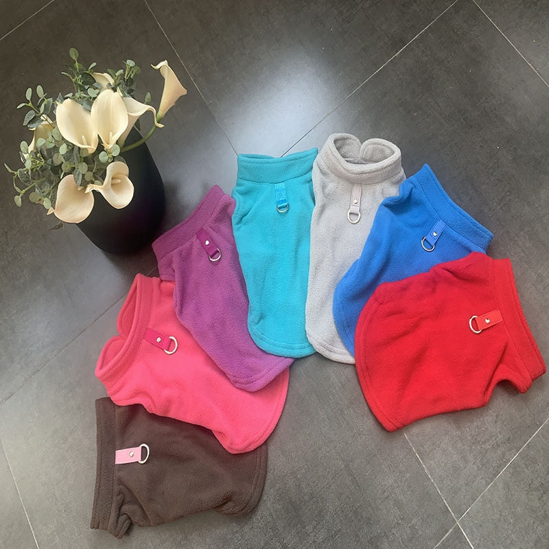 Winter Soft Fleece Pet Dog Clothes Puppy Clothing