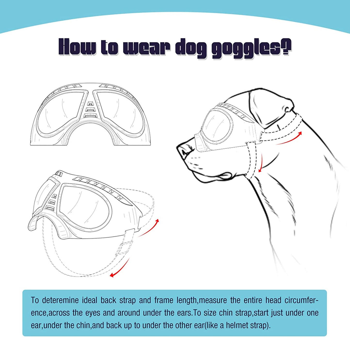 Best Dog Goggles Windproof Pet Eye Wear UV Protection Sun Glasses