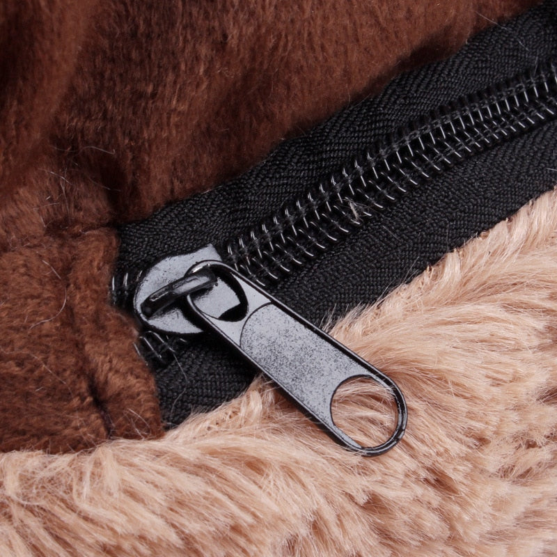 Best Super Soft Bear Paw Dog Mattress Fleece Nest Kennel Long Plush