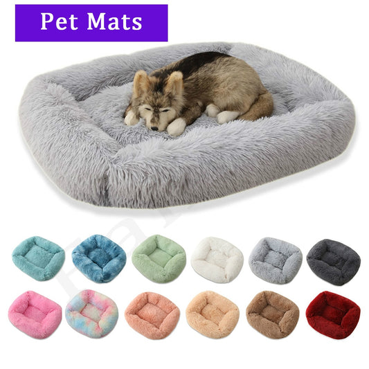 Plush Square Pet Beds Sleeping Mats