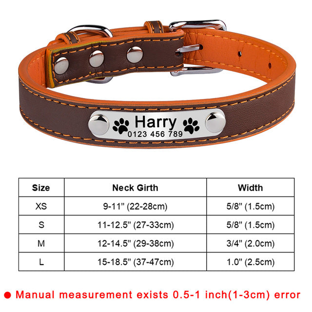 Personalized Dog Collar Custom Engraved