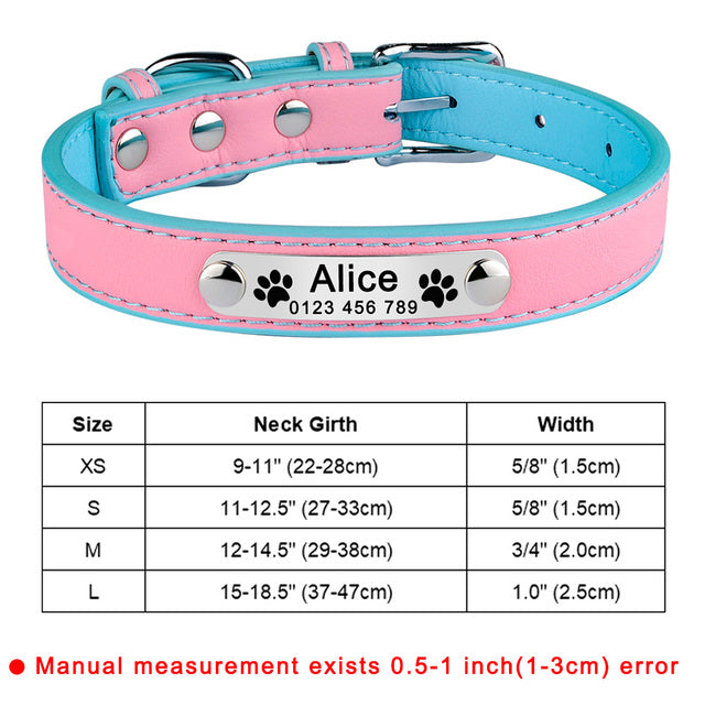 Personalized Dog Collar Custom Engraved