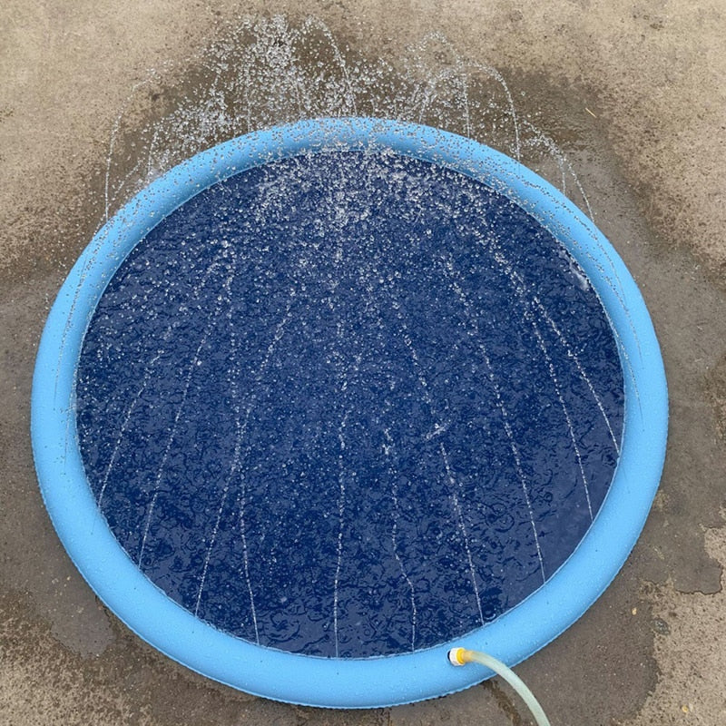 Best Dog Splash Sprinkler Pad Cooling Mat Swimming Pool Bathtub
