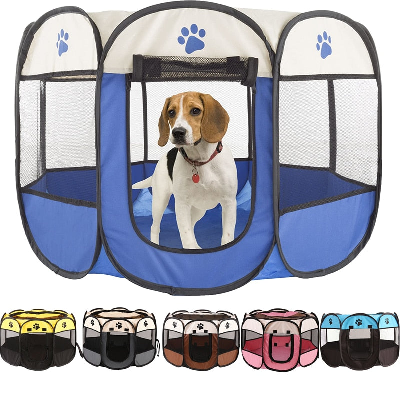 Portable Folding Pet Tent Dog House Cage Tent