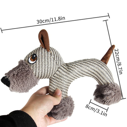 Dog Toys Donkey Shape Corduroy Chew Toy