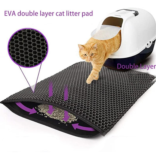 Waterproof Pet Cat Litter Mat Double Layer