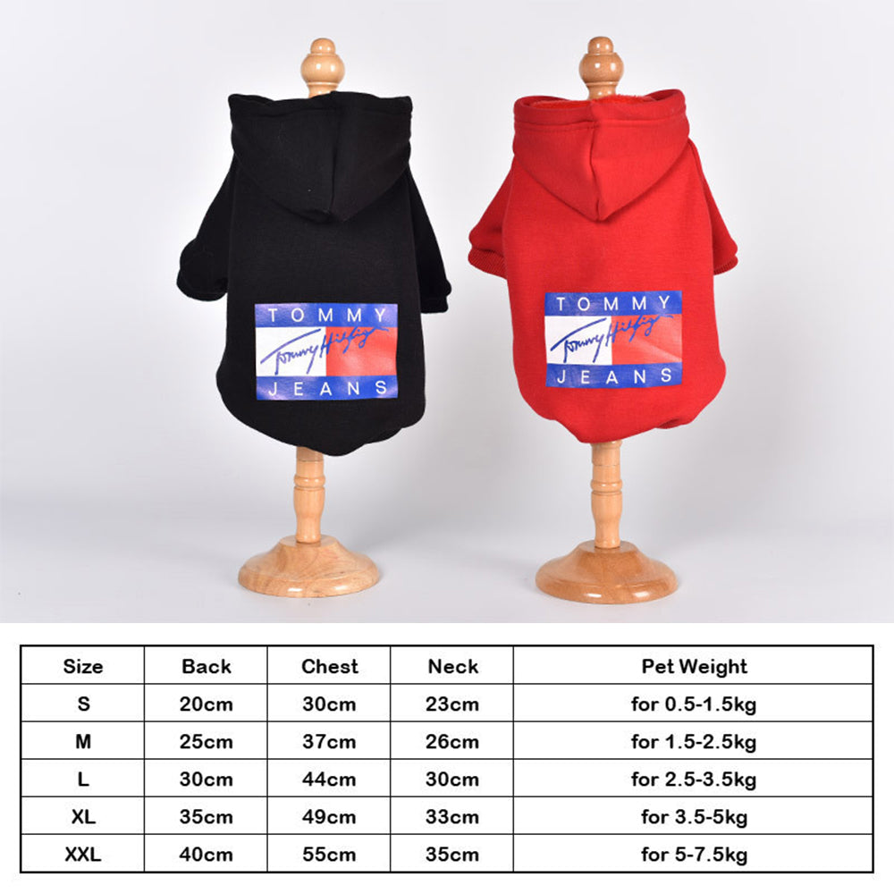 Hoodies Dog Clothes Winter For Small Medium Dog Hooded Shirt