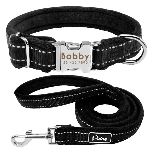 Dog Collar Personalized Leash Lead Custom